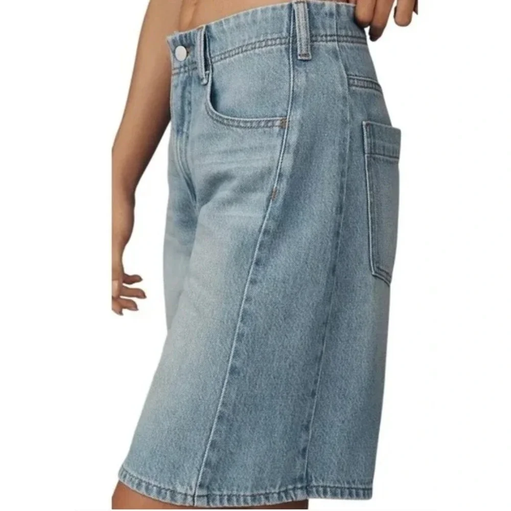 Anthropologie Pilcro Womens 25 The Adi Mid Rise Relaxed Denim‎ Shorts NWT - Picture 2 of 14